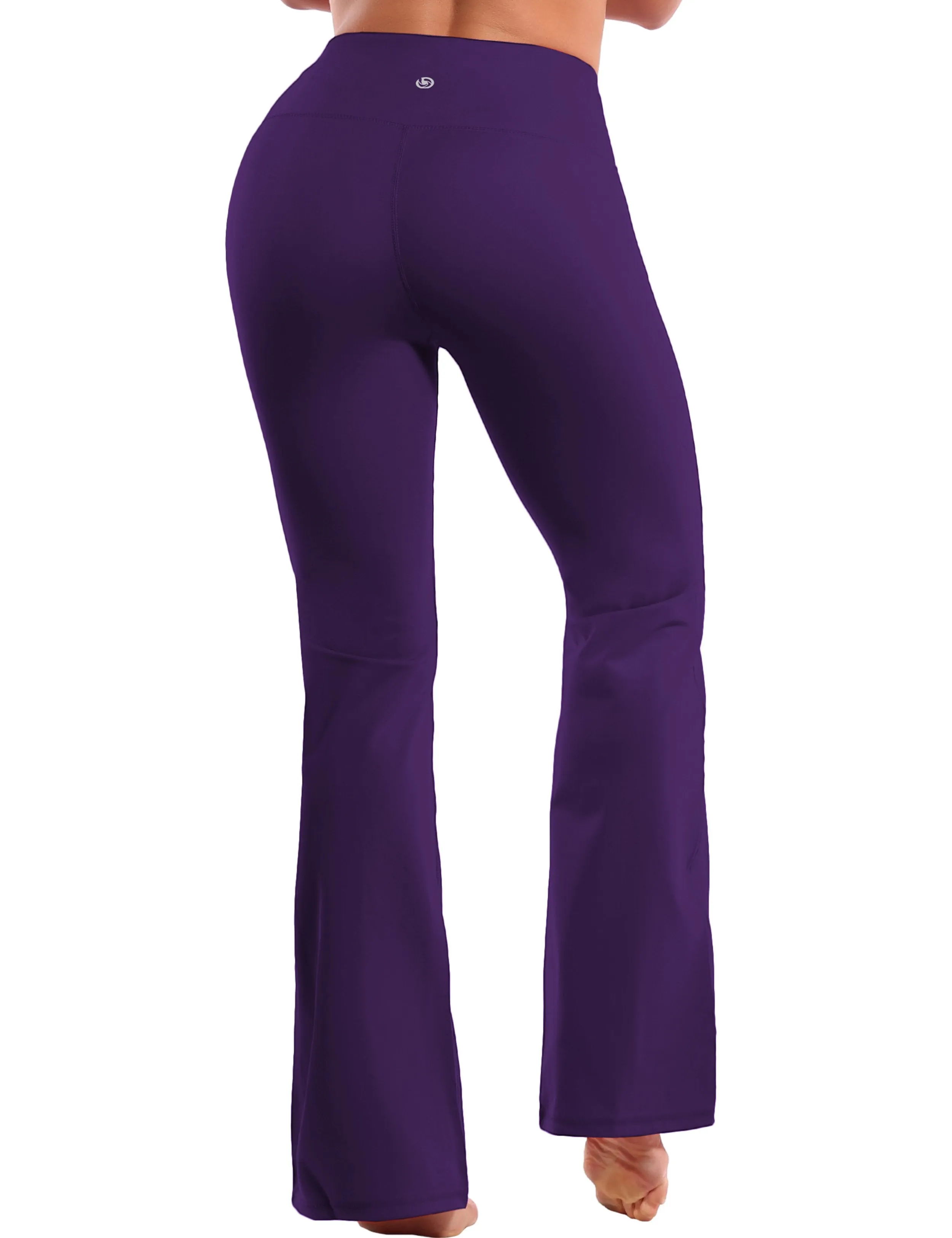 29" 31" 33" 35" 37" High Waist Bootcut Leggings Eggplantpurple ins