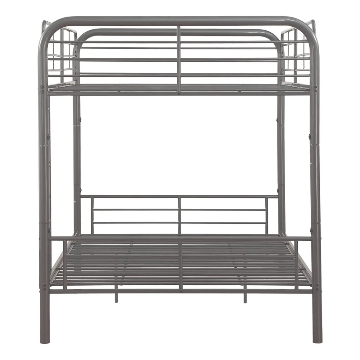 79 X 42 X 61 Gunmetal Metal Twin Over Twin Bunk Bed