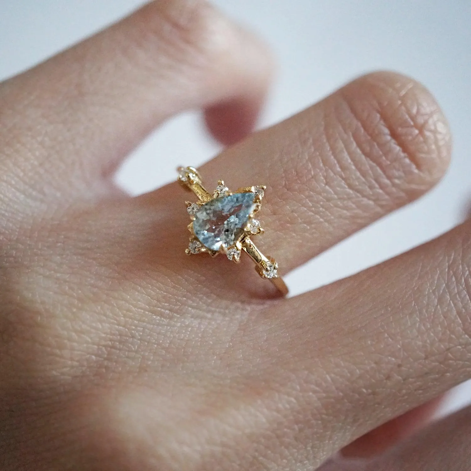 Aquamarine Crush Ring in Vermeil, 10K and 14K Gold