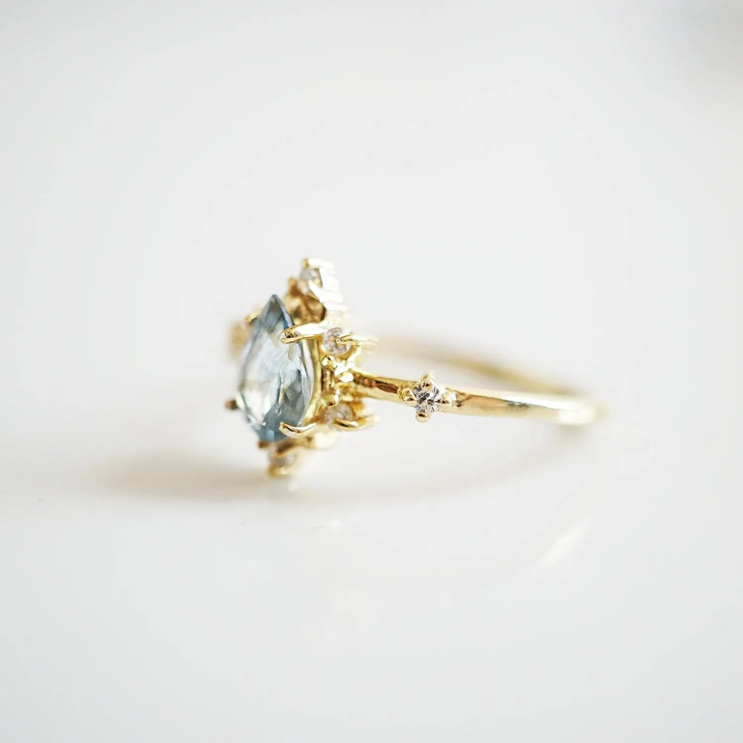 Aquamarine Crush Ring in Vermeil, 10K and 14K Gold