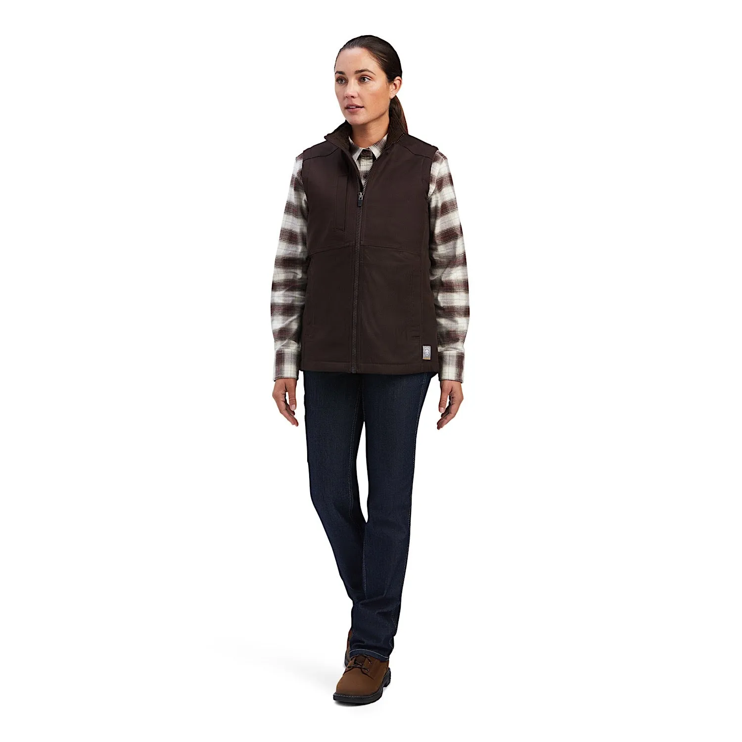 Ariat Womens Rebar DuraCanvas Insulated Vest Mole