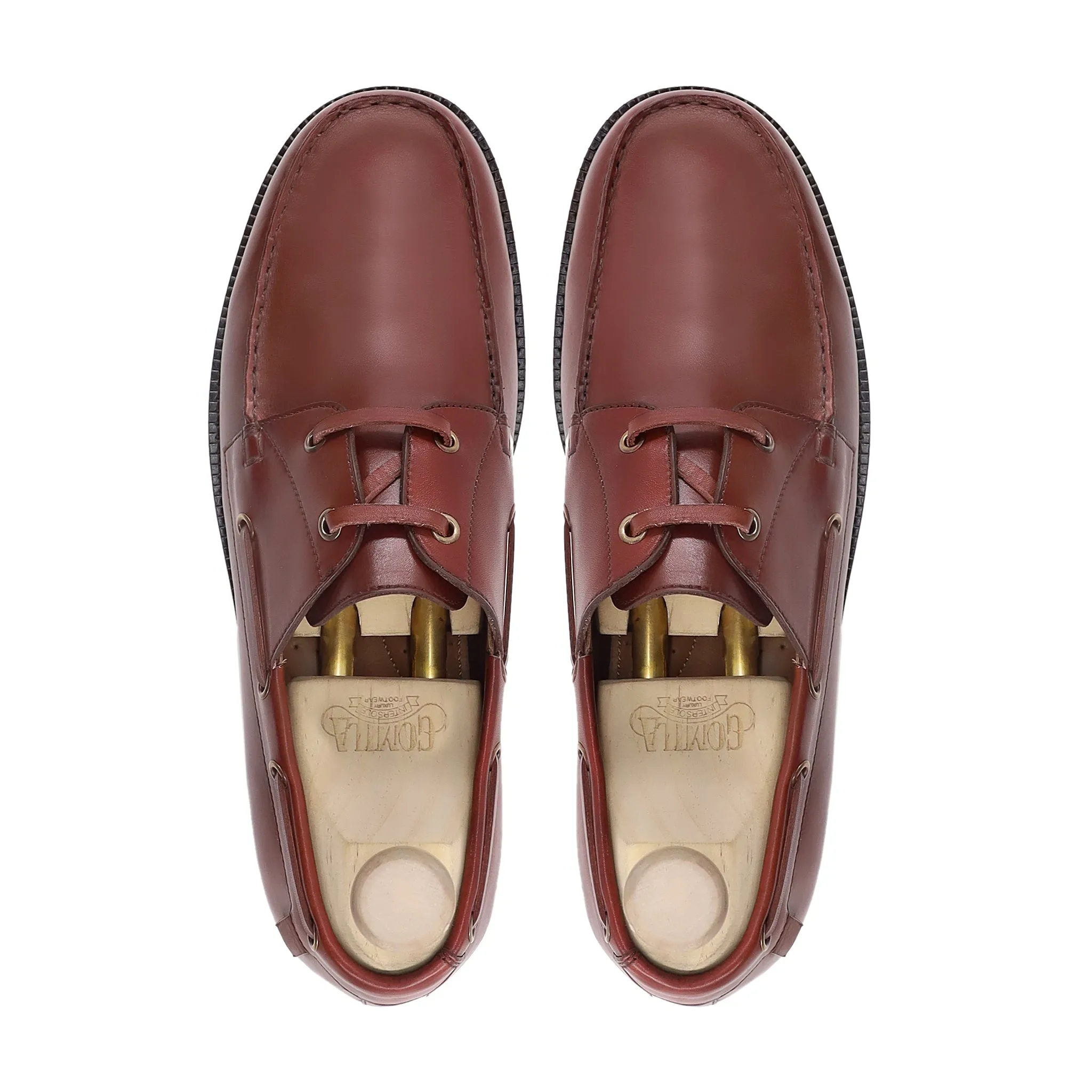 Azaria - Men's Brown Calf Leather Derby Shoe