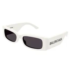 BB0260S 003 RECTANGULAR SUNGLASSES - WHITE