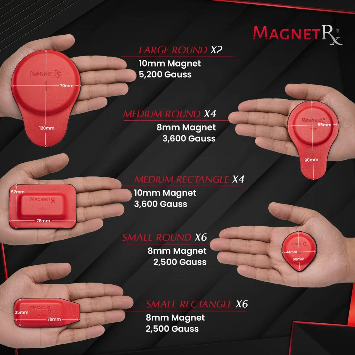 Biomagnetic Therapy Magnets Kit (22 Mixed Units)