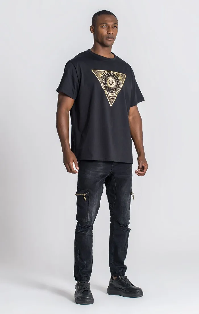 Black Zodiac Oversized Tee