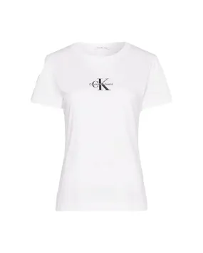 Calvin Klein Monologo Slim Tee Bianco