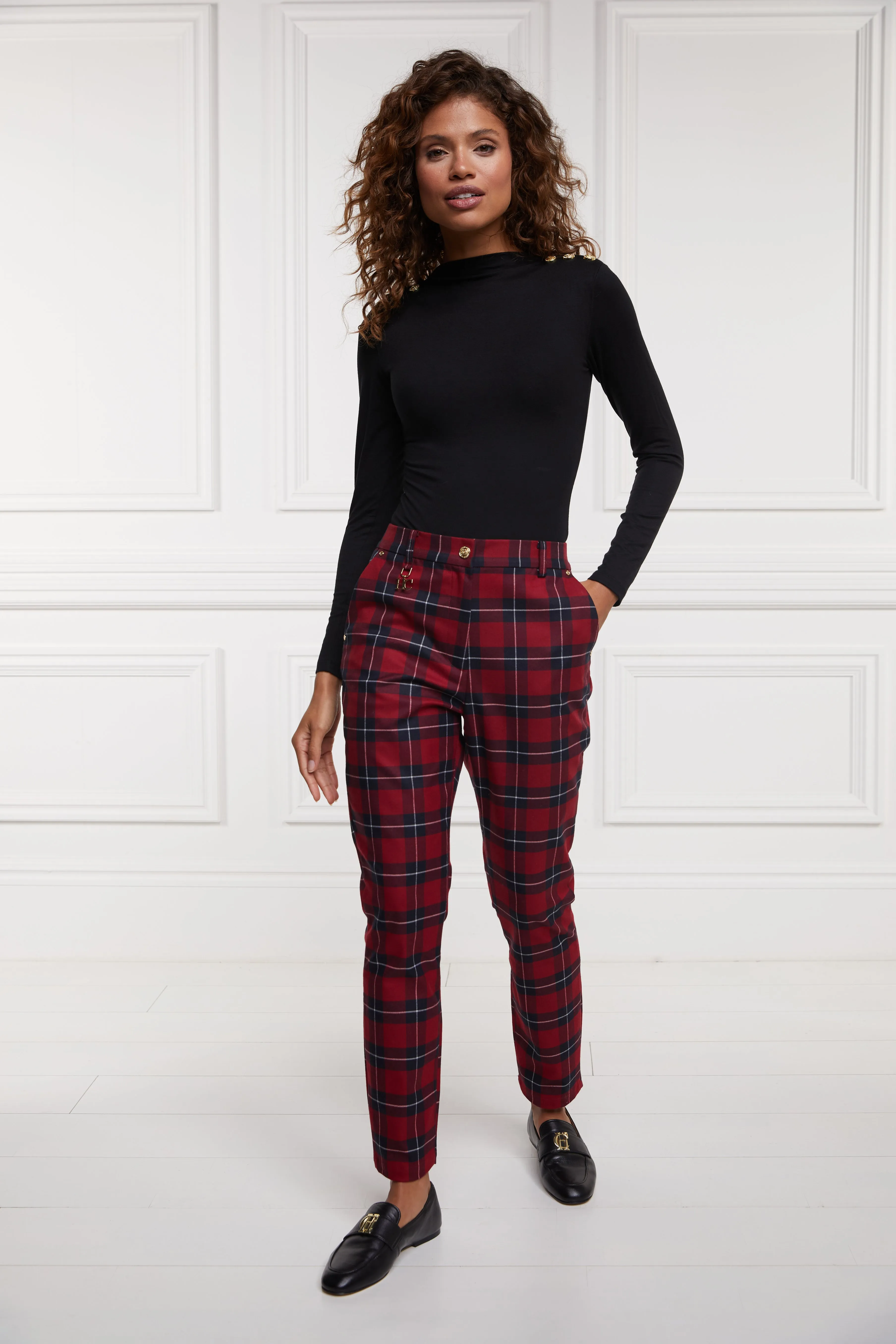 Charlton Trousers (Red Tartan)