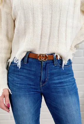 Chelsey Belt in Cognac