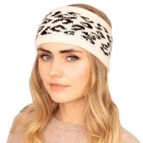 Cozy Leopard Patterned Fashionable Earmuff Headband Ear Warmer