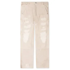 Destroyed Carpenter Pant - Off-White