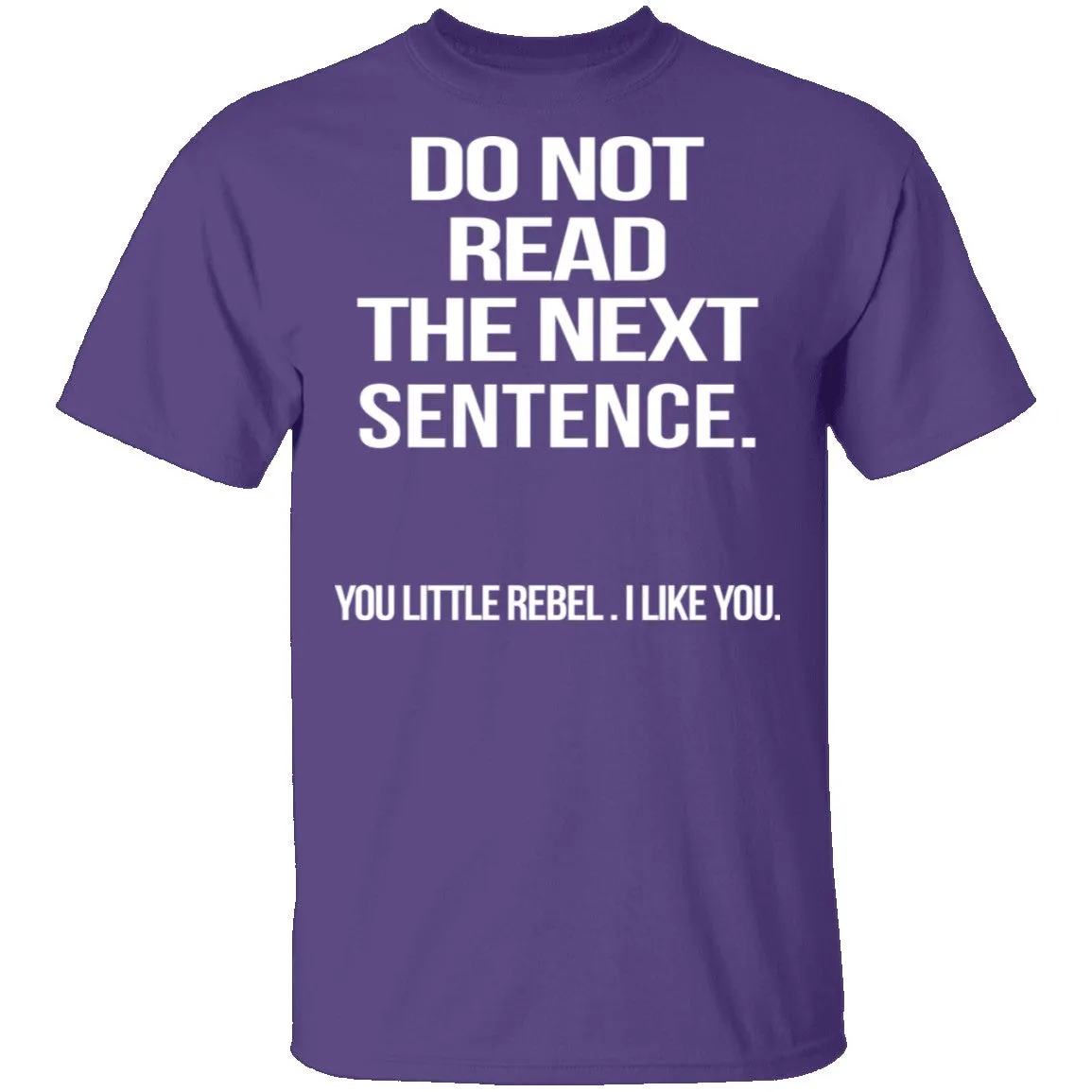 Do Not Read The Next Sentence T-Shirt