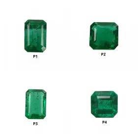 Emerald Gemstone Normal Cut : Natural Untreated Unheated Green Emerald Octagon Shape For Jewelry