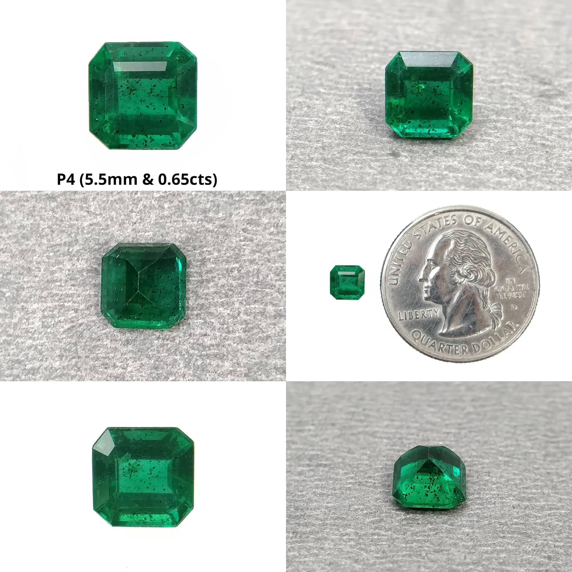 Emerald Gemstone Normal Cut : Natural Untreated Unheated Green Emerald Octagon Shape For Jewelry