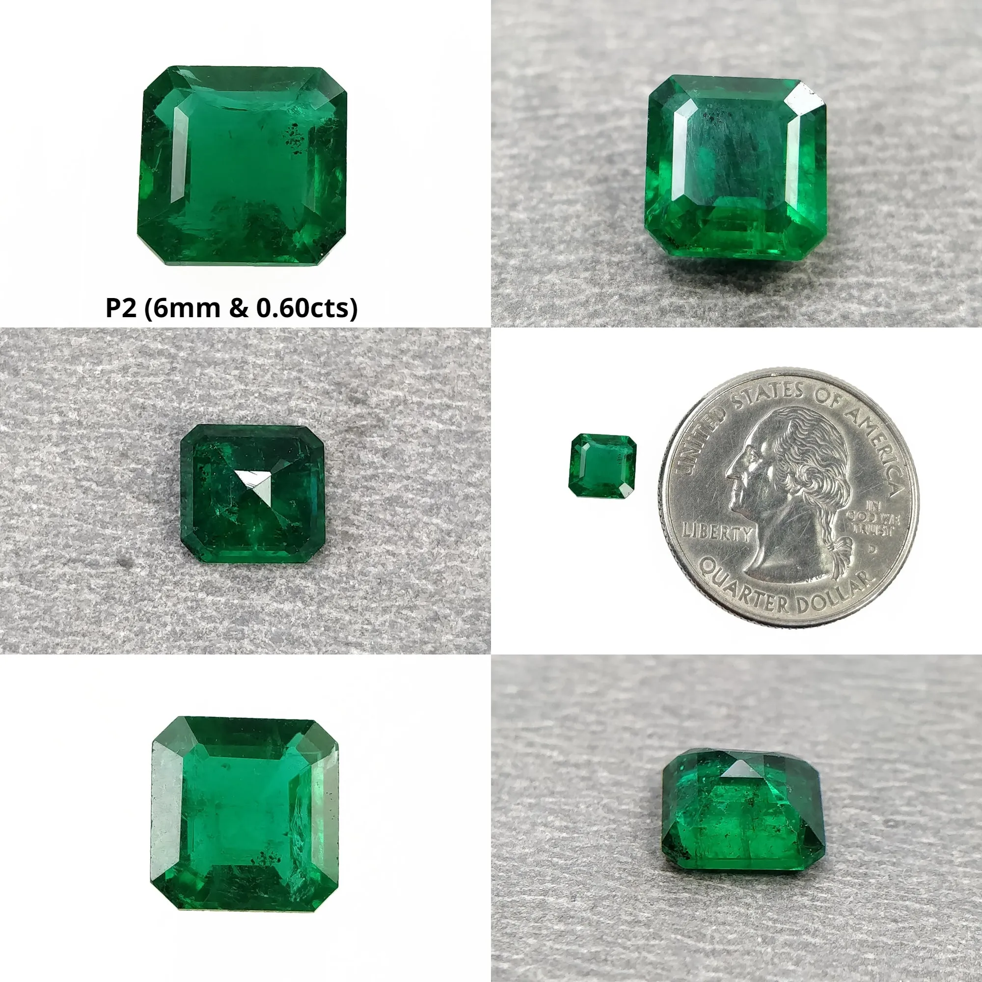 Emerald Gemstone Normal Cut : Natural Untreated Unheated Green Emerald Octagon Shape For Jewelry