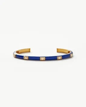 Enamel & Stone Cuff Bracelet