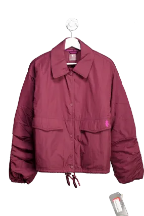 Free People Red Off The Bleachers Coaches Primaloft Jacket UK S