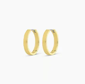 Gold gorjana Rose Hoop Earrings