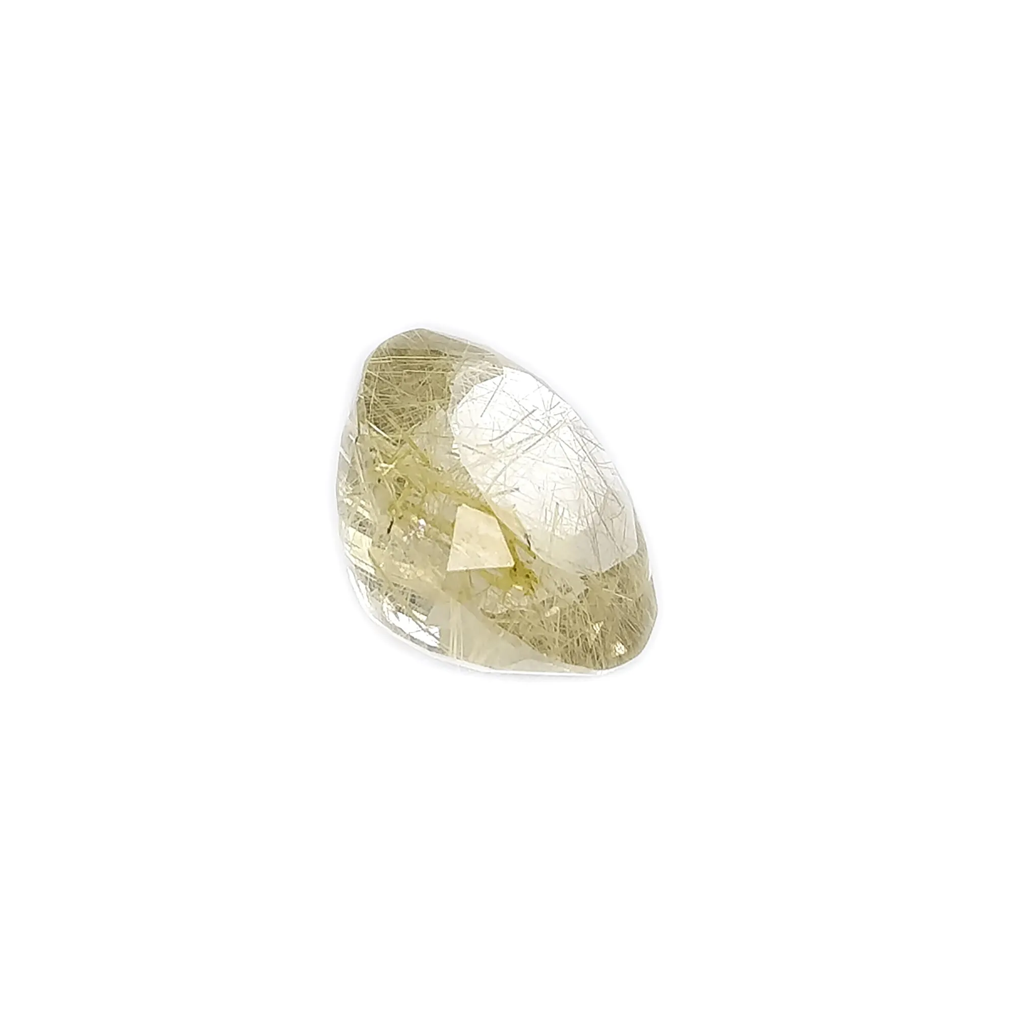 GOLDEN RUTILE Gemstone Normal Cut : 21.80cts Natural Untreated Rutilated Quartz Gemstone Round Shape 19mm