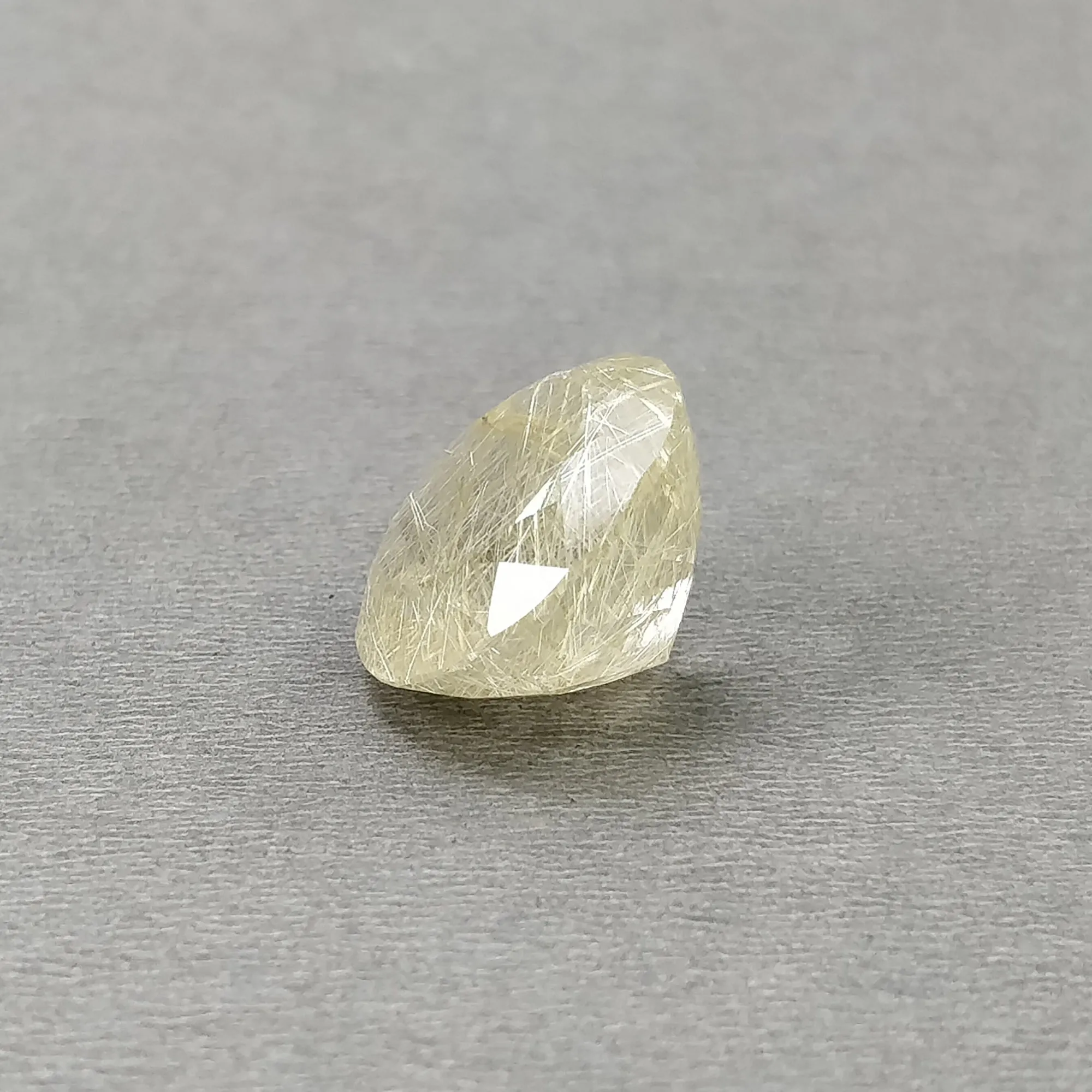 GOLDEN RUTILE Gemstone Normal Cut : 21.80cts Natural Untreated Rutilated Quartz Gemstone Round Shape 19mm