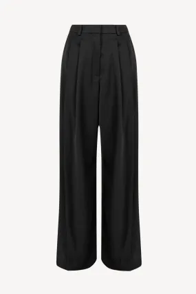 Hose Wide Leg in Schwarz