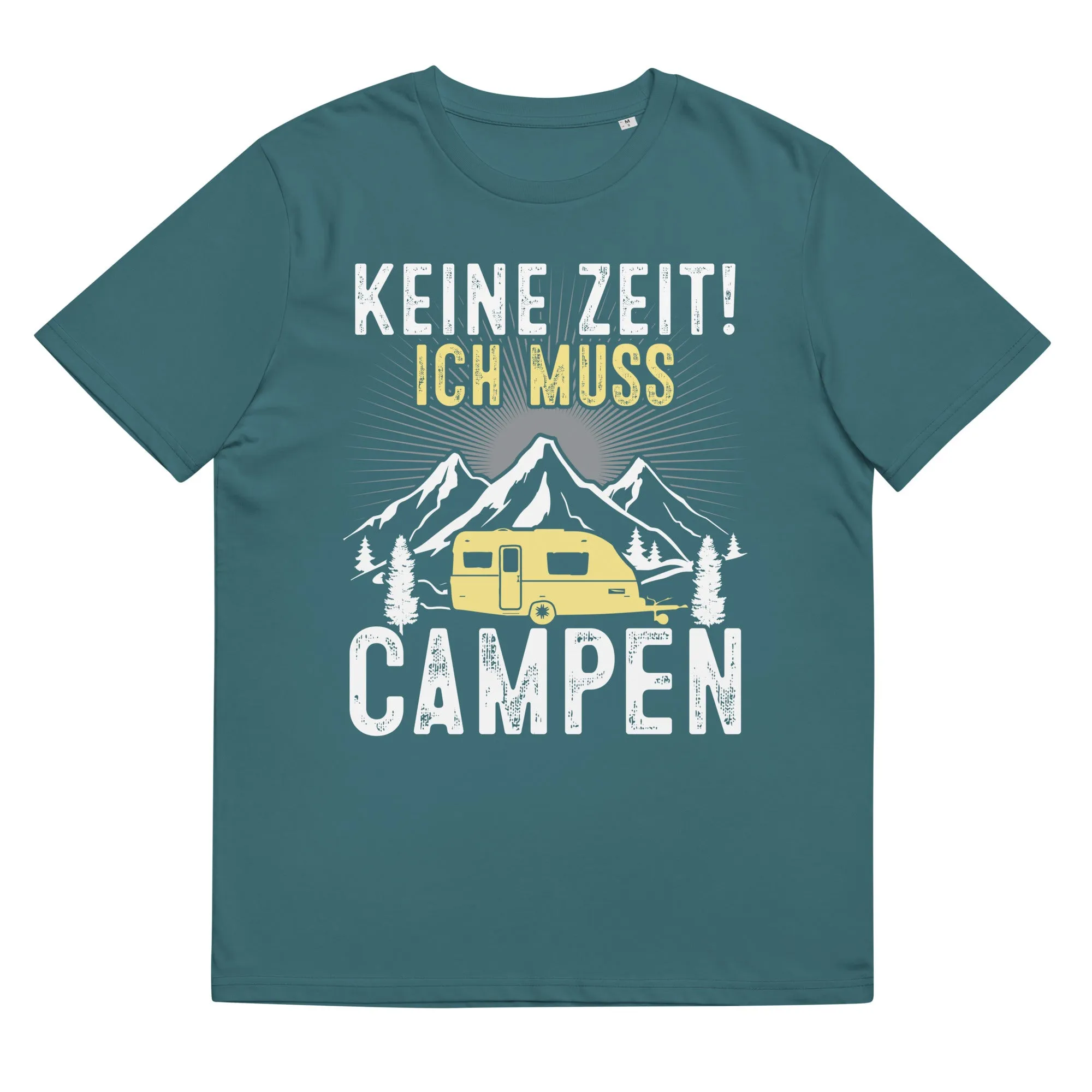 Keine Zeit ich muss Campen - Herren Premium Organic T-Shirt