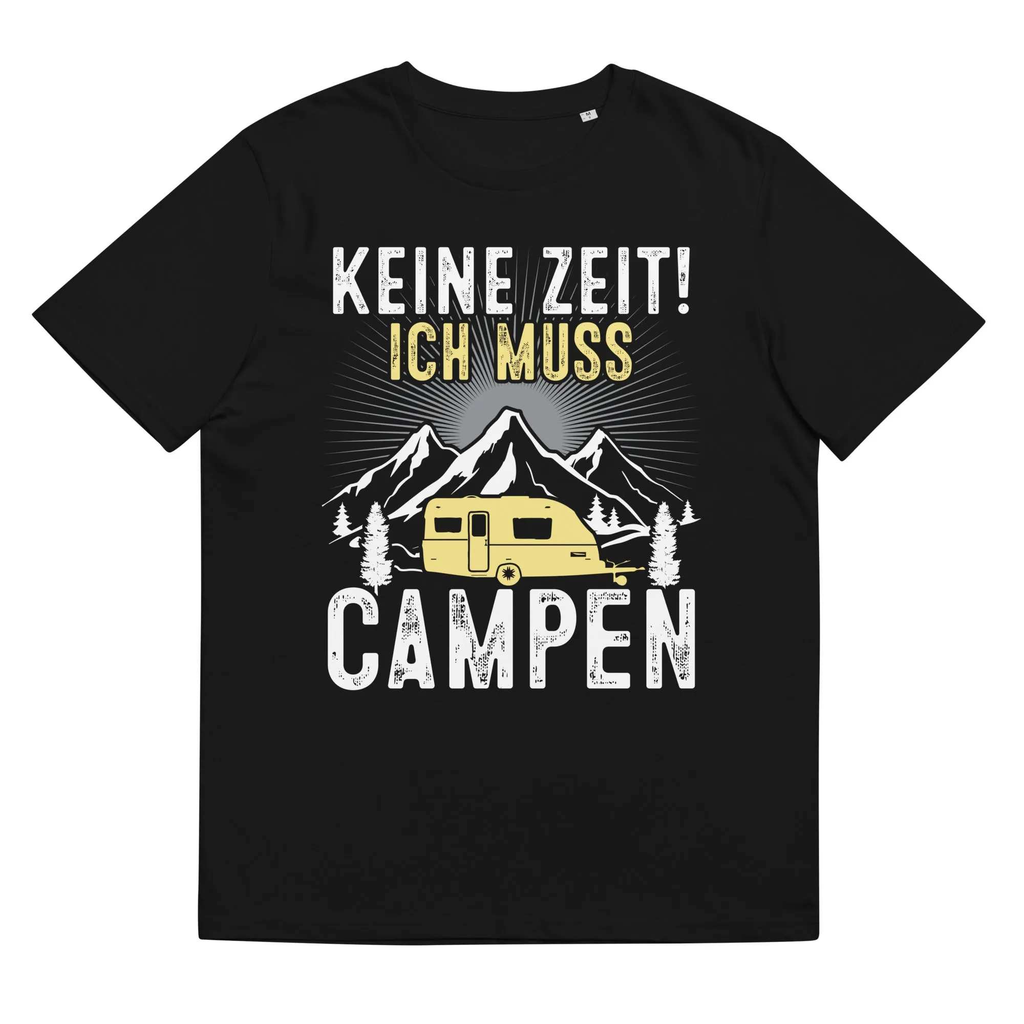 Keine Zeit ich muss Campen - Herren Premium Organic T-Shirt