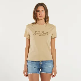 Mc2 Saint Barth t-shirt emilie SB strass beige