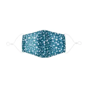 MIMI & LULA - Teal Star Print Face Mask - Adult