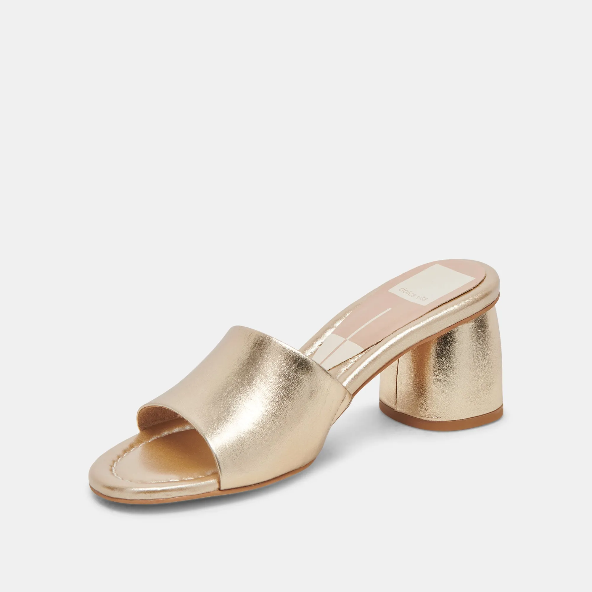 MINNY DRESS HEELS ROSE GOLD METALLIC LEATHER