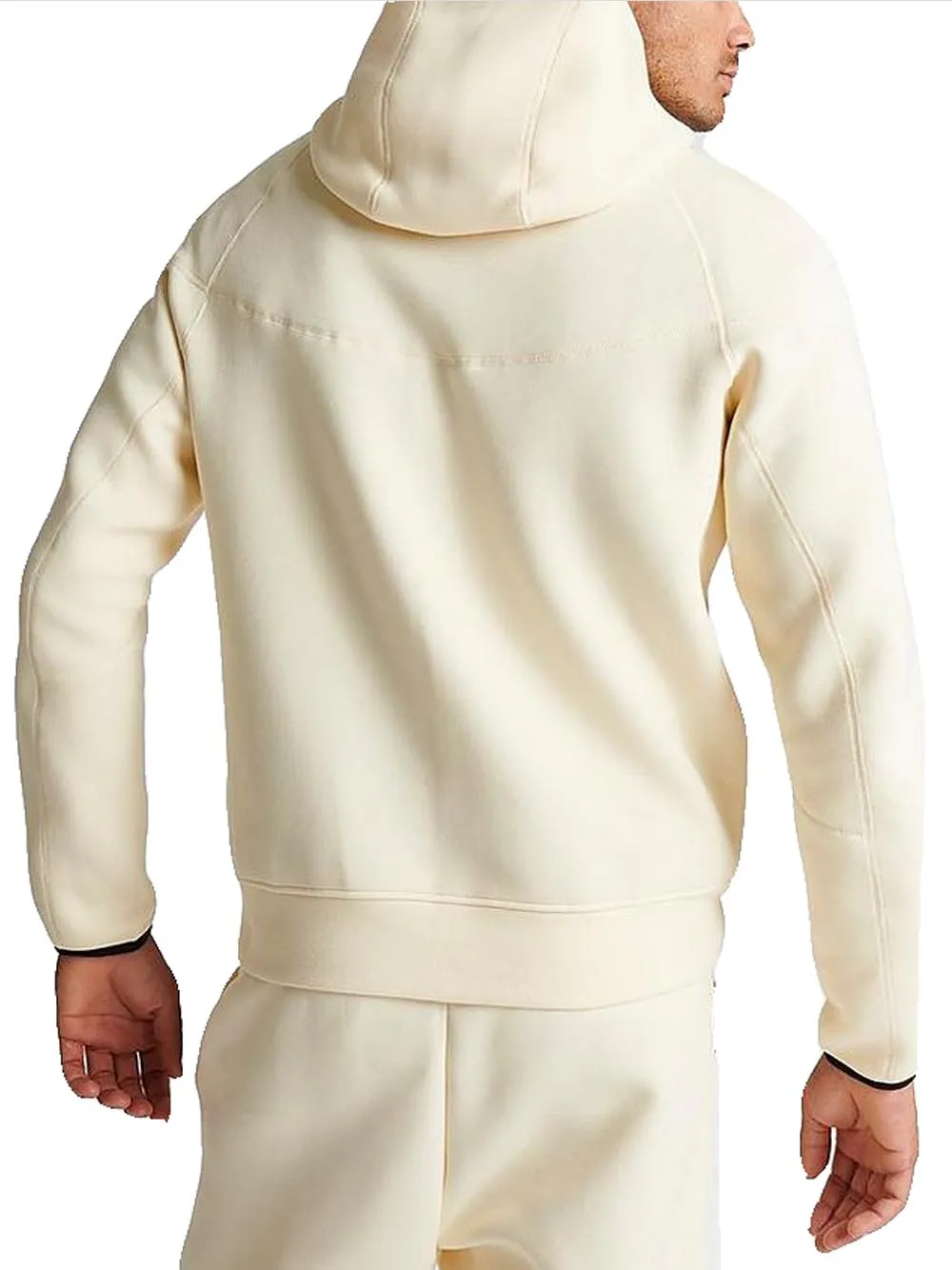 Nike Sportswear Tech Fleece Windrunner Felpa con cappuccio e zip a tutta lunghezza - Cream