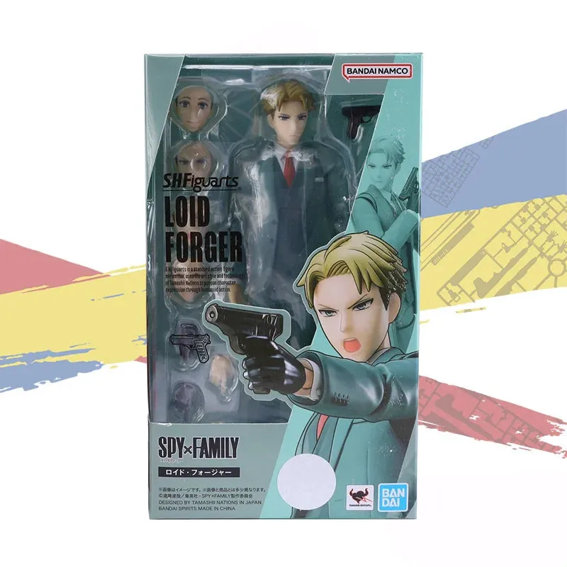 Original Bandai S.H.Figuarts SHF SPY×FAMILY Loid Forger Anime Action Figure Finished Model Kit Robot Collection Toy Gift