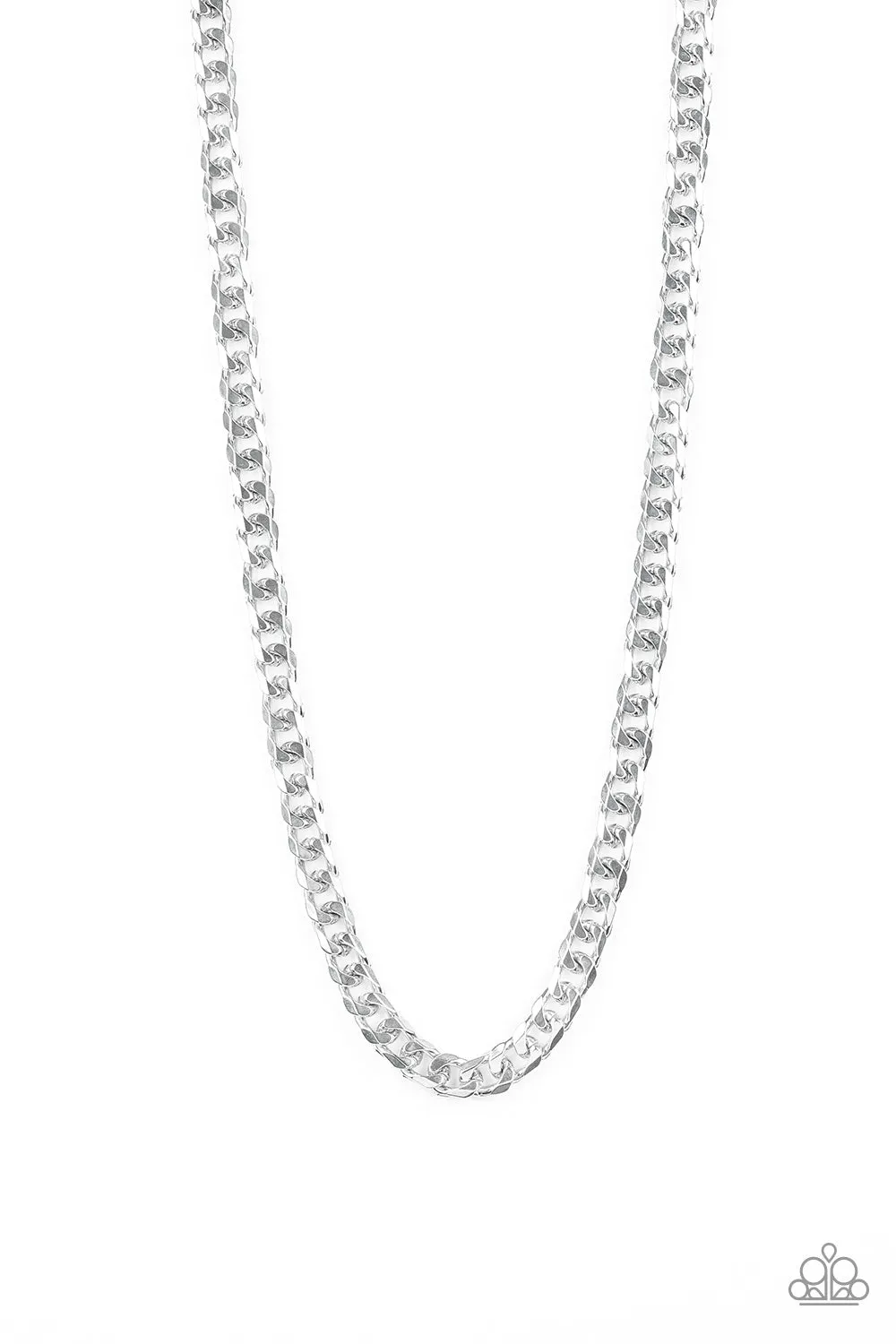 Paparazzi Accessories  - The Game CHAIN-ger #N832 Case 6 - Silver Necklace