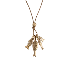 Pesci Che Volano Catch Of The Day Bronze Pendant