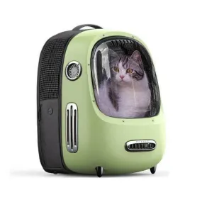 Retro Pet Backpack (built-in fan & light)