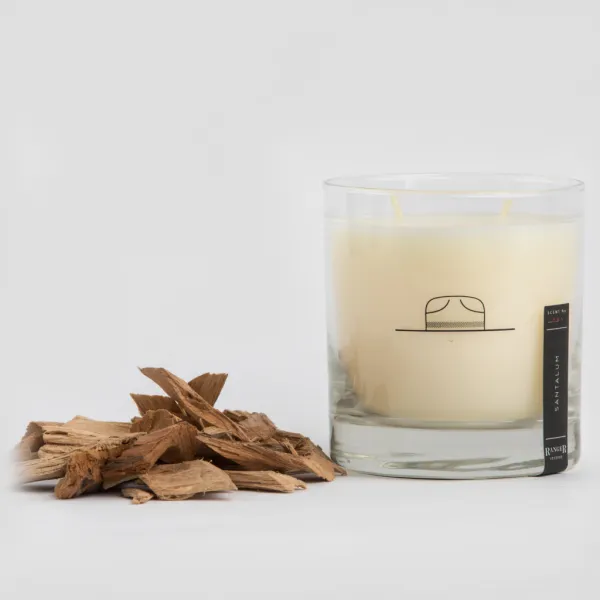 ROCKS GLASS CANDLE - SANTALUM