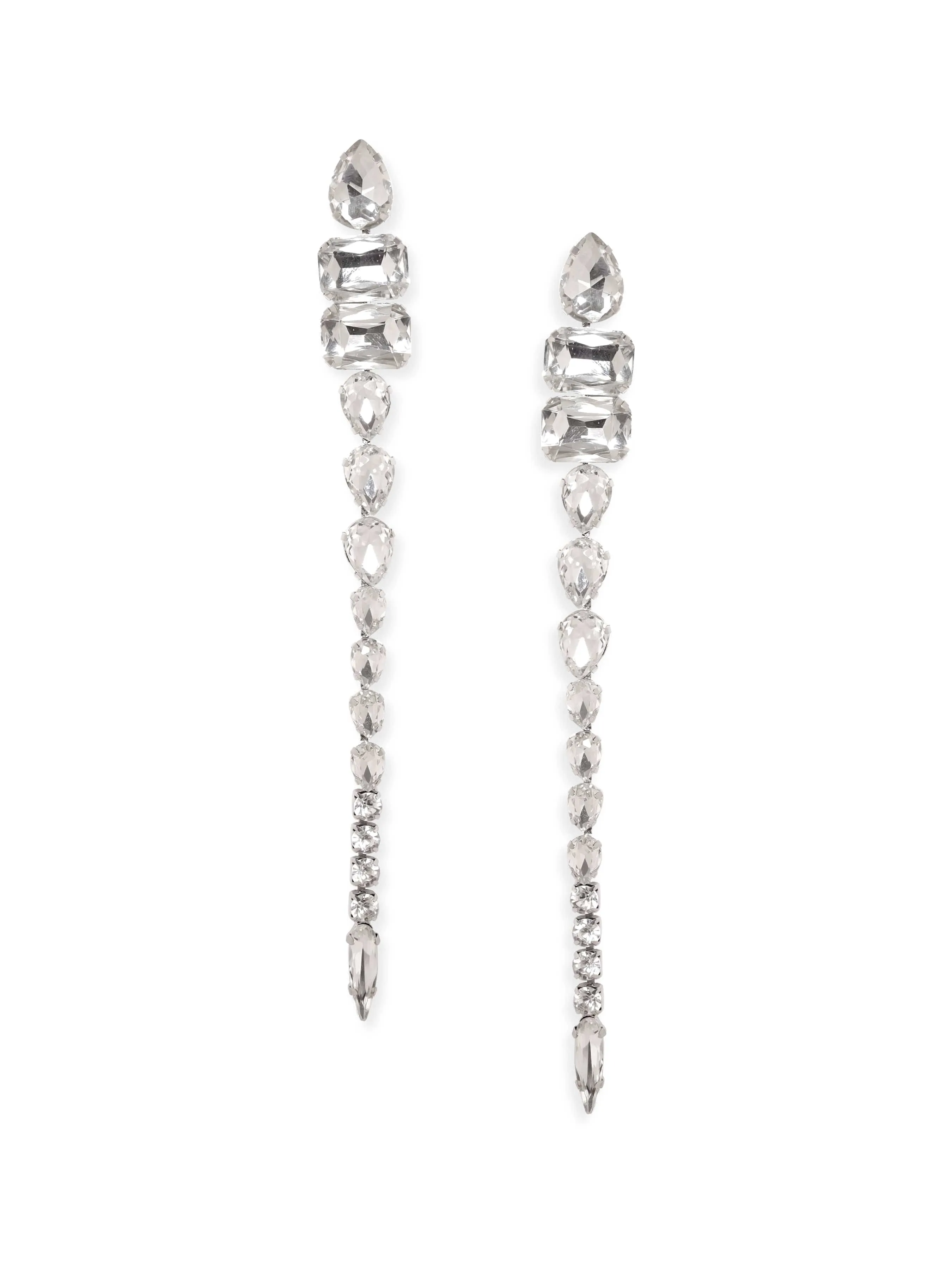 Rubans Voguish Opulent Elegance: AD Shoulder Duster Grand Earrings