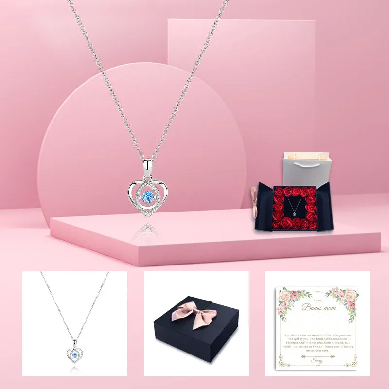 Siciry To Bonus Mom-The Beating Heart-16 Rose Box (White)