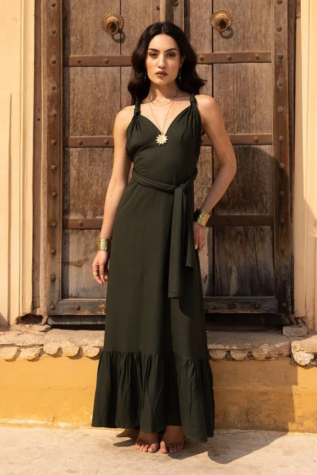 Sissy Maxi Dress - Khaki