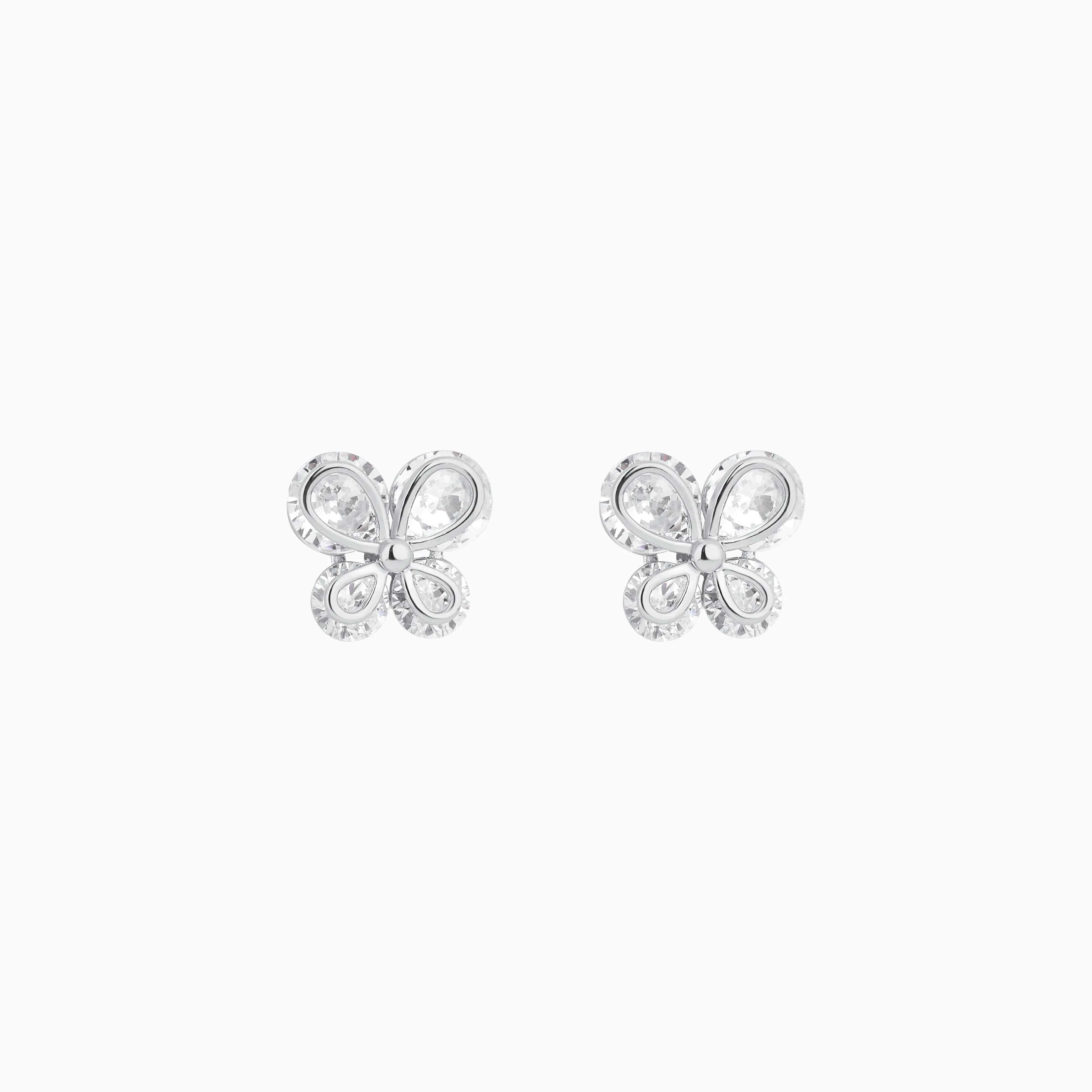 Sparkling Butterfly Studs