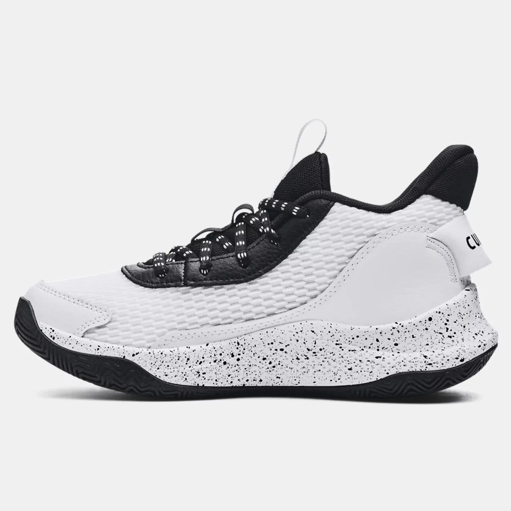 Under Armour White/Black Curry 3Z7 Youth Basketball Shoe