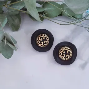 Vintage earrings - Big black